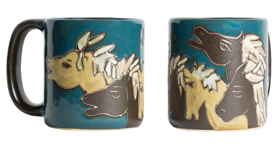 Mara Round Mug 16 oz Horses  510C5