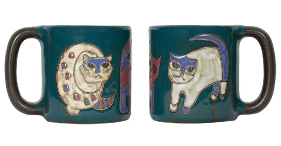 Mara Round Mug 16 oz Cats Green - 510K1 -  Ships end of October