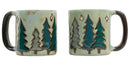 Mara Round Mug 16 oz Pine Trees -