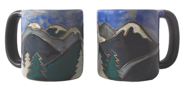 Mara Round Mug 16 oz - Snowy Mountains 510W3 Ships end of October