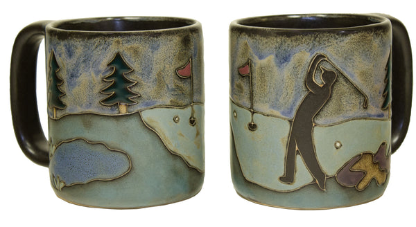 Mara Round Mug 16 oz - Golfer   510W5 Ships end of October