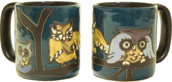 Mara Round Mug 16 oz - Owls on Branch 510W6