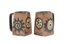 Mara Square Bottom Mug 12 oz - Native Symbols   511A1