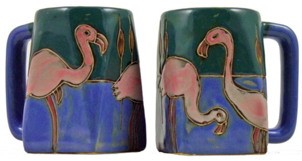 Mara Square Bottom Mug 12 oz - Flamingo   511D9