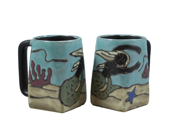 Mara Square Bottom Mug 12 oz - Mermaid   511R9