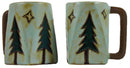 Mara Square Bottom Mug 12 oz - Pine Trees 511T1 Ships end of October