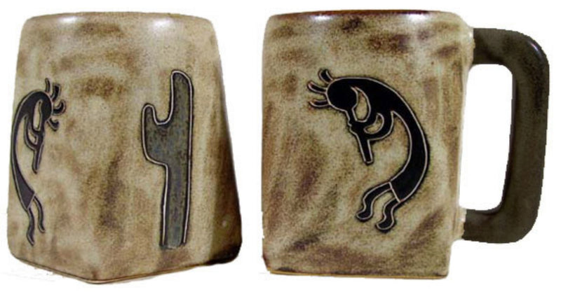 Mara Square Bottom Mug 12 oz - Kokopelli Traditional   511T5