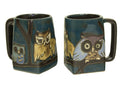 Mara Square Bottom Mug  12 oz  - Owls on Branch  511Y7