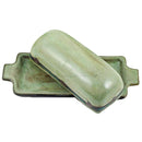 Mara Stoneware Butter Dish  - Antique Green   565AG