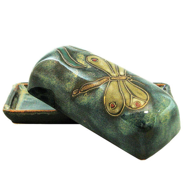 Mara Stoneware Butter Dish  - Dragonfly   565DF