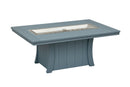 Casual Comfort Bay Shore Rectangle Dining Fire Pit Table 40" x 72"  6533DIN