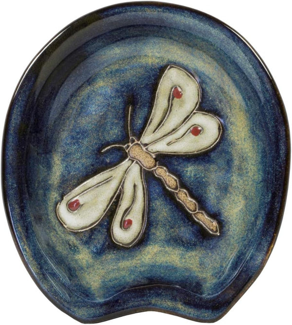 Mara Stoneware Spoon Rest  - Dragonfly   668DF  Ships end of October