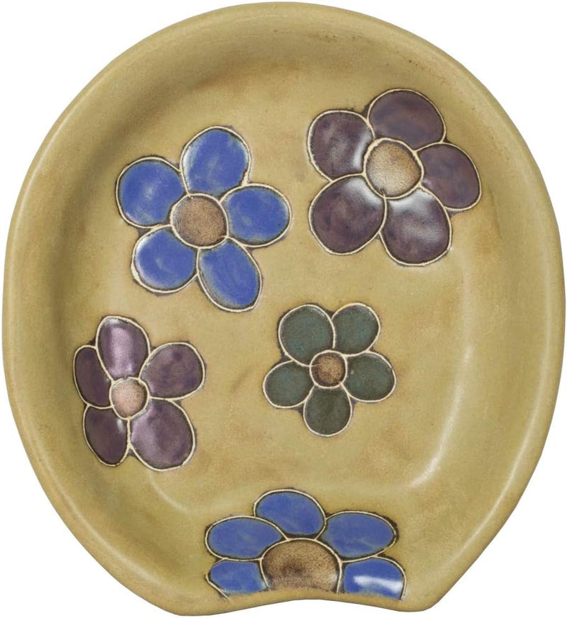 Mara Stoneware Spoon Rest  - Flowers   668FL