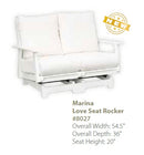 Marina Love Seat Rocker CC-8027