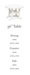 Casual Comfort Bayshore Pub/Bar 36" Round Table  CC-4036R