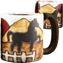Mara Round Mug 16 oz - Equestrian Horses   510V4