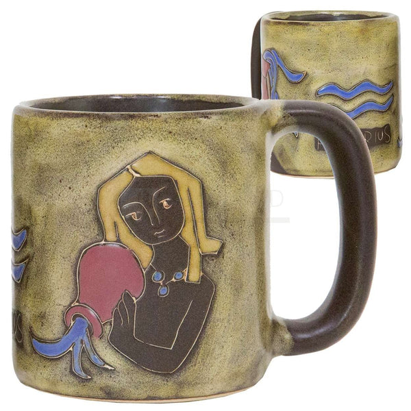 Mara Stoneware Zodiac Coffee Mug 16 oz - Aquarius  510X1