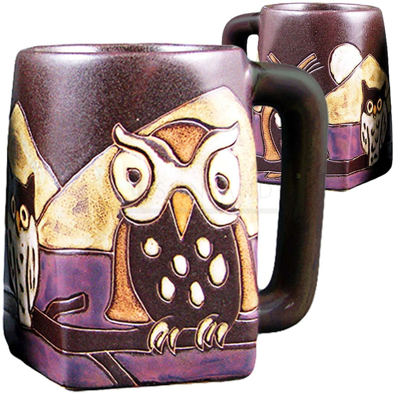 Mara Square Bottom Mug 12oz - Night Owls  511Z5