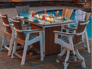 Casual Comfort Bay Shore Rectangle Pub/Bar Fire Pit Table 40" x 60"  6532PUB
