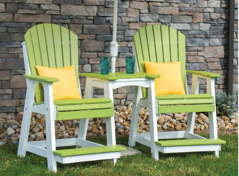 LuxCraft Adirondack Balcony Chair -Tete-A-Tete Set PABC-BTT (2