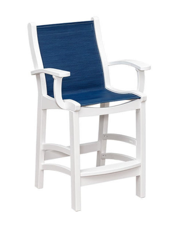 Casual Comfort Bayshore Counter Sling Chair with Arms  CC-6514-CA