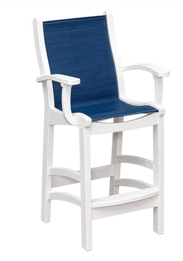 Casual Comfort Bayshore Pub/Bar Sling Chair with Arms  CC-6514A